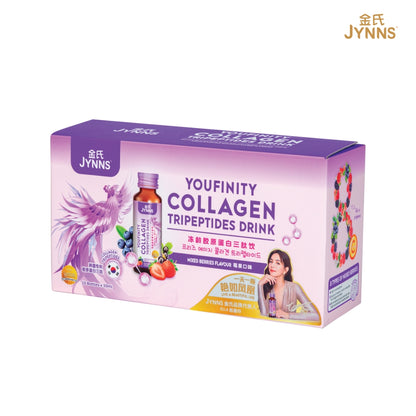 (2024 Mid-Autumn PROMO) $59! JYNNS Youfinity Collagen Tripeptides Drink 50ml x 10btl